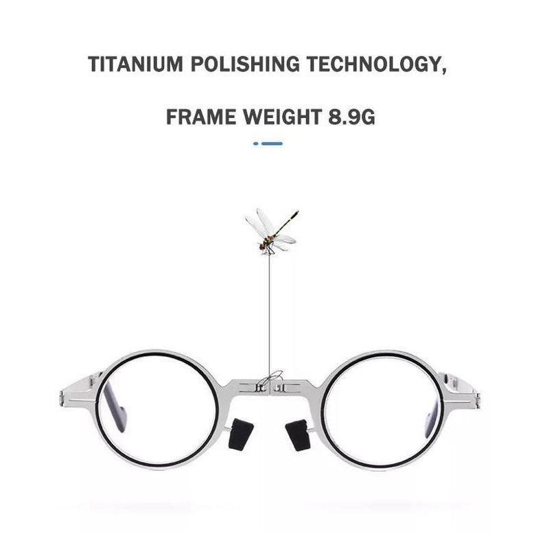Hot Sell - Ultra Light Titanium Material Screwless Foldable Reading Glasses