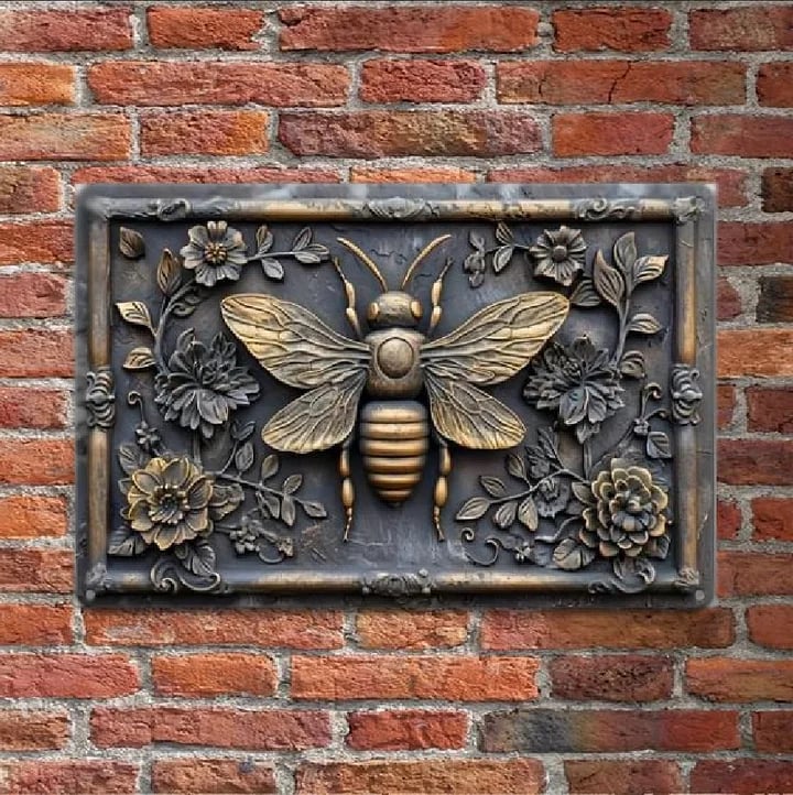 Vintage Chicken & Fresh Eggs Metal Sign