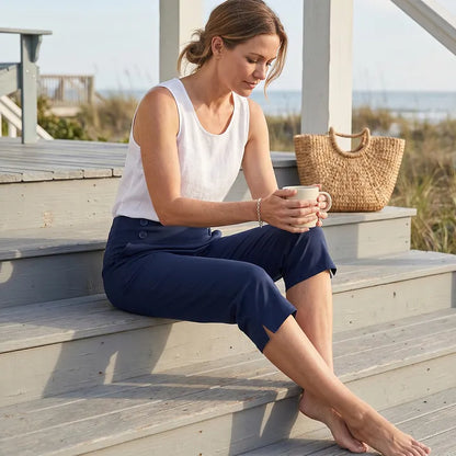 🔊Best-Selling Women High-Waisted Stretch Capri Pants for Summer