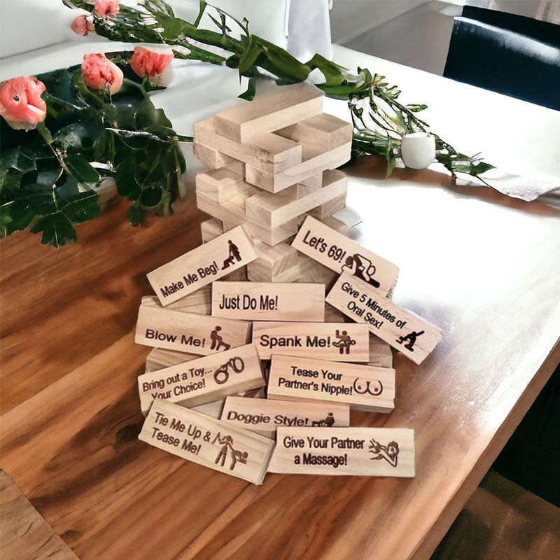 Naughty Block Tower Jenga Game