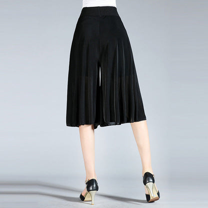 Radiantgrp - Women's Vintage Style Wide Leg Culottes