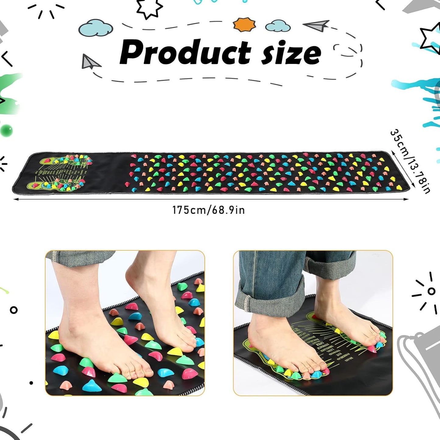 Foot Massage Mat — Designed for Acupressure Massage