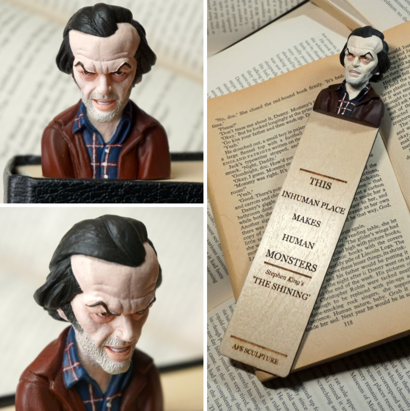 🔥Limited time 50%discount🔥 - 3D human head horror bookmark