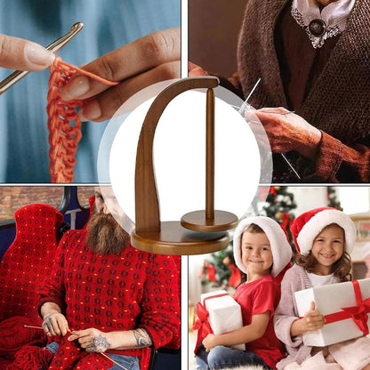 Portable rotatable yarn standard