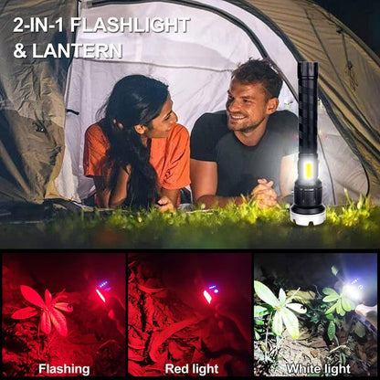 🔥LAST DAY SALE 49% OFF🔥 - LED Rechargeable Tactical Laser Flashlight High Lumens