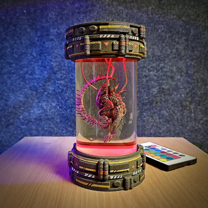 Desktop decorative alien resin lamp