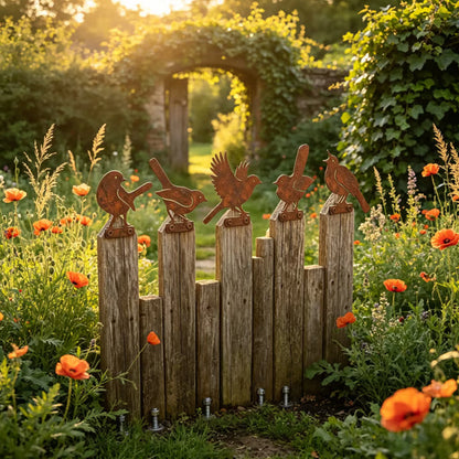 🦩Lifelike Distressed Iron Bird Sculptures — Outdoor Garden Decor