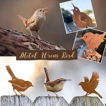 🦩Lifelike Distressed Iron Bird Sculptures — Outdoor Garden Decor