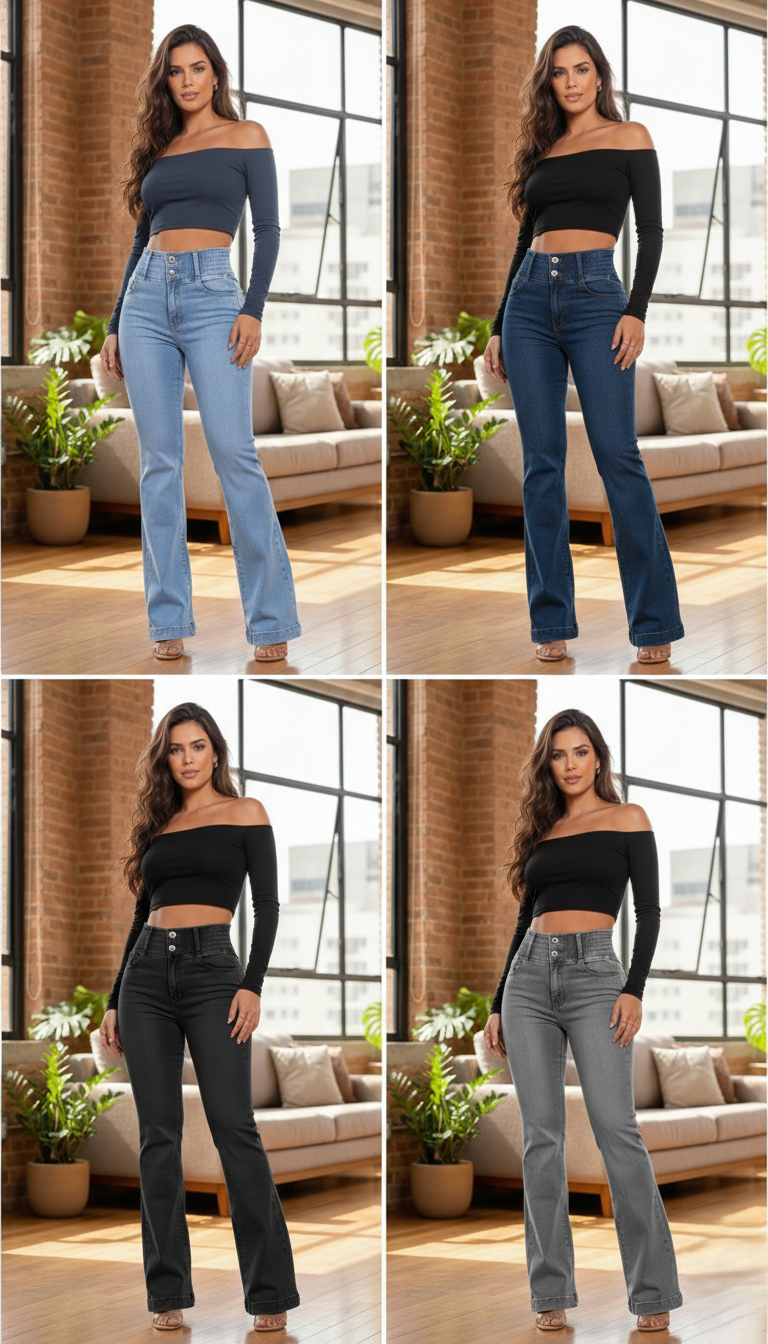 👖 50% OFF 🔥 Women's Elastic High-Waisted Slim-Fit Stretch Jeans