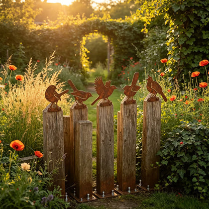 🦩Lifelike Distressed Iron Bird Sculptures — Outdoor Garden Decor