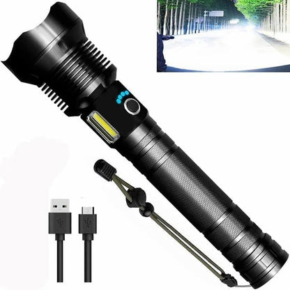 🔥LAST DAY SALE 49% OFF🔥 - LED Rechargeable Tactical Laser Flashlight High Lumens