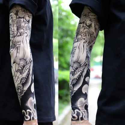 ⚜️Men's Ultra-Realistic Tattoo-Style Sun Protection Sleeves -Tattoo-Friendly