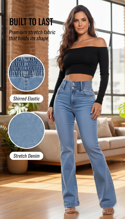 👖 50% OFF 🔥 Women's Elastic High-Waisted Slim-Fit Stretch Jeans
