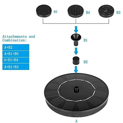 🎁Best Gift 🎁 - Solar outdoor fountain-The perfect garden decoration