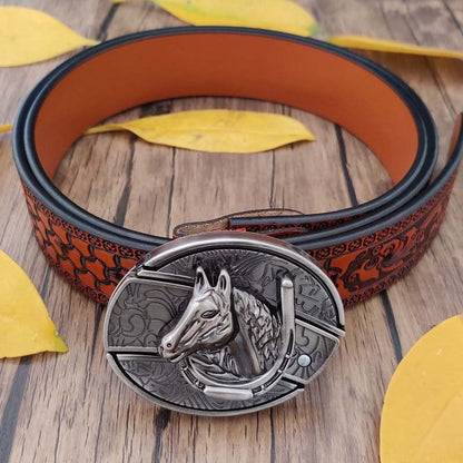 🔥LAST DAY 50% OFF🔥Fashion Punk Hidden Folding Knife Leather Belt