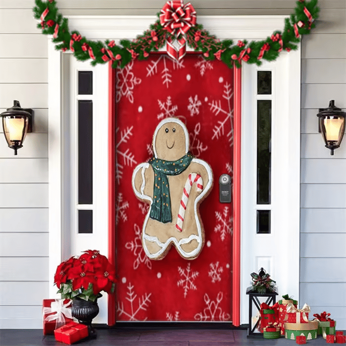 🌟🌟Christmas and Halloween front door decoration