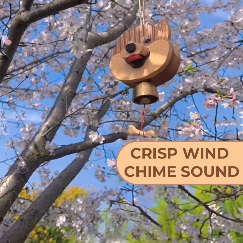 ✨Hot Selling✨Wooden Shiba Inu Wind Chime Doorbell