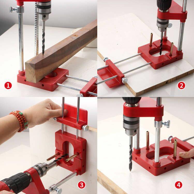 The best woodworking drill bit positioner Always the perfect hole