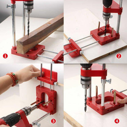 The best woodworking drill bit positioner Always the perfect hole