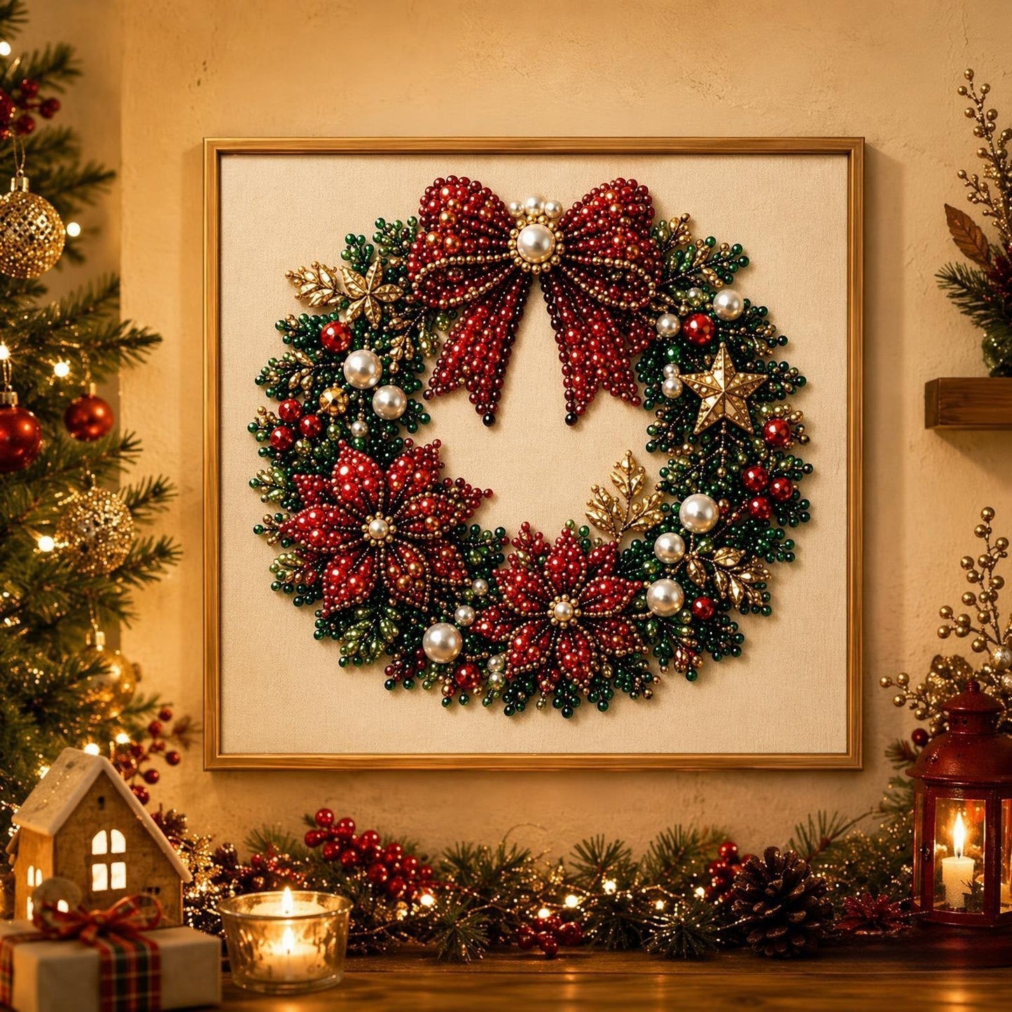 🎄 LAST DAY 49% OFF – Premium 3D Pearl Christmas Diamond Painting Art Kit 🎅⛄️❄️