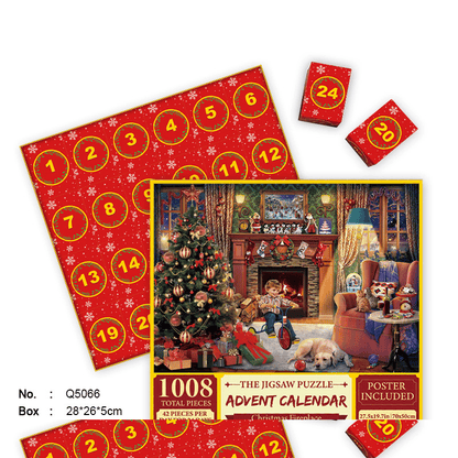 🎄 Early Christmas Pre-Sale - 56% Off🧩Christmas Advent Calendar Puzzle