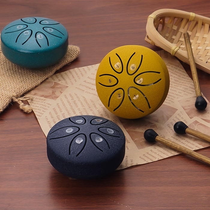 🎁 Early Christmas Sale - 49% OFF 🎵 Mini Steel Tongue Drum Kit (3 Inch)