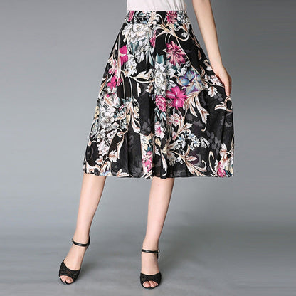 Radiantgrp - Women's Vintage Style Wide Leg Culottes