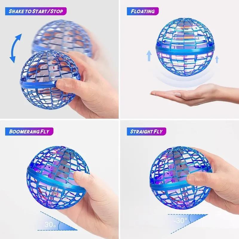 2026 New Model Levitating Flying Ball — 360-Degree LED Rotating Flying Ball