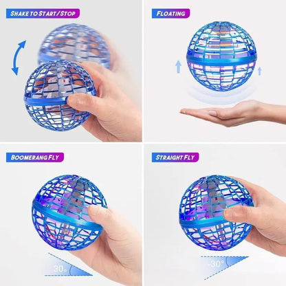 2026 New Model Levitating Flying Ball — 360-Degree LED Rotating Flying Ball