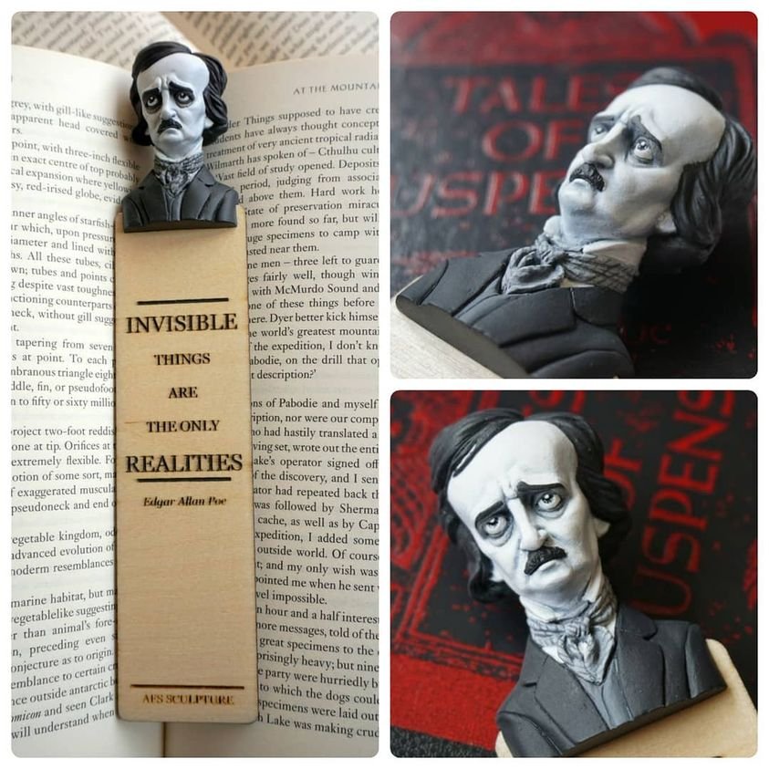 🔥Limited time 50%discount🔥 - 3D human head horror bookmark