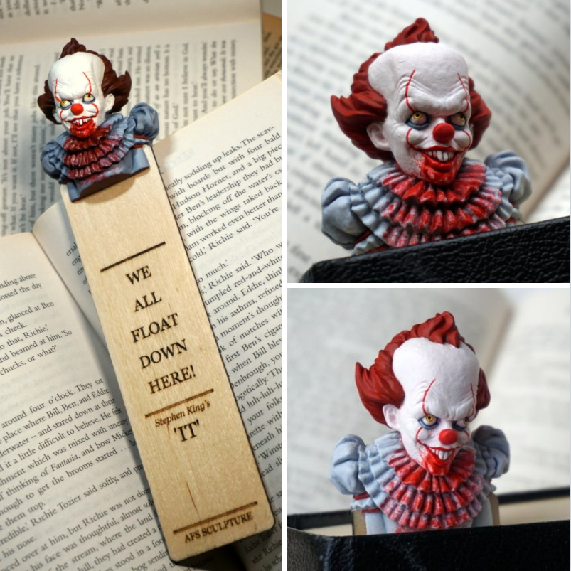 🔥Limited time 50%discount🔥 - 3D human head horror bookmark