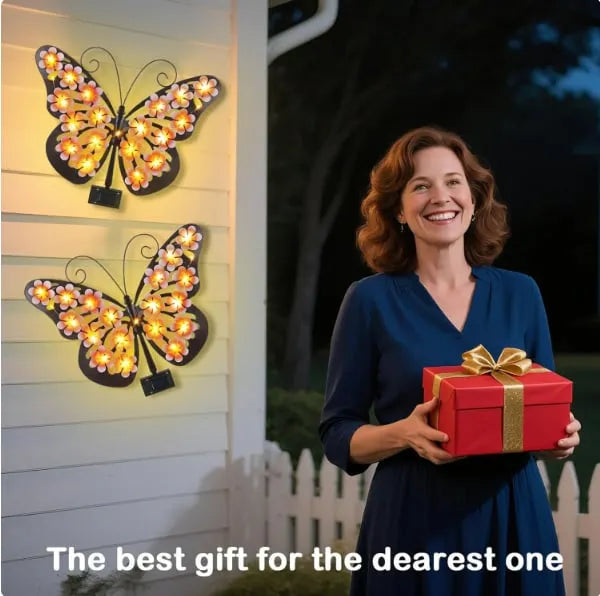 🦋Metal Butterfly Solar Wall Lamp for Outdoor Garden Decoration