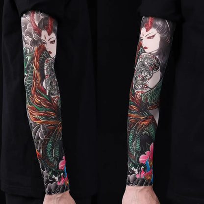 ⚜️Men's Ultra-Realistic Tattoo-Style Sun Protection Sleeves -Tattoo-Friendly