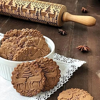 Gingerbread man rolling pin