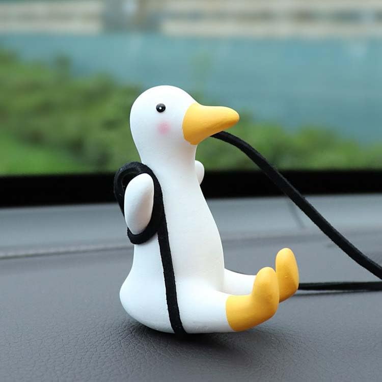 Cute Swinging Duck Car Ornament / Rearview Mirror Pendant