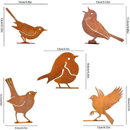 🦩Lifelike Distressed Iron Bird Sculptures — Outdoor Garden Decor
