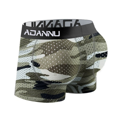 Men's Camouflage Removable Hip Pad Boxer Briefs