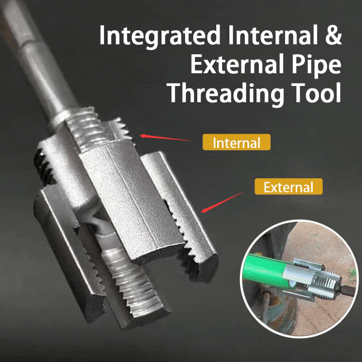🔩💕Limited time offer - Integrated Internal & External Pipe Threading Tool