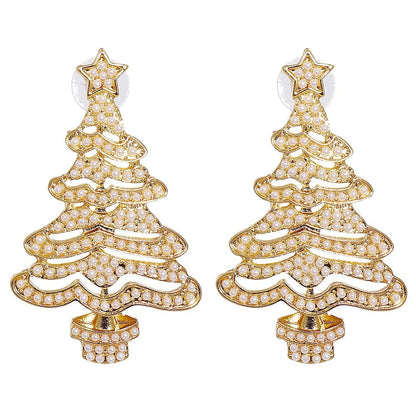 Radiantgrp - Shiny Christmas Tree Earrings