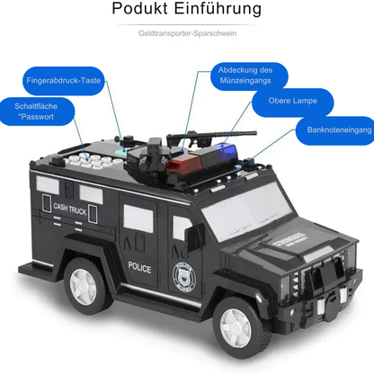 Armored Car Money Saving Box, Electronic Piggy Bank for Boys & Girls
