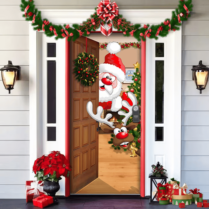🌟🌟Christmas and Halloween front door decoration