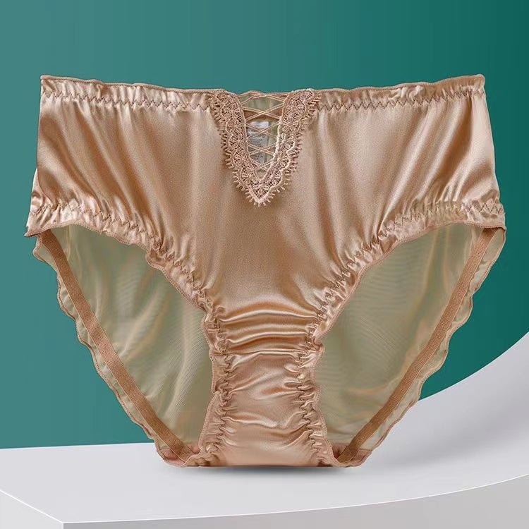 💥Buy One Get Two Free - Lace Panties, Satin, Ice Silk Seamless Briefs