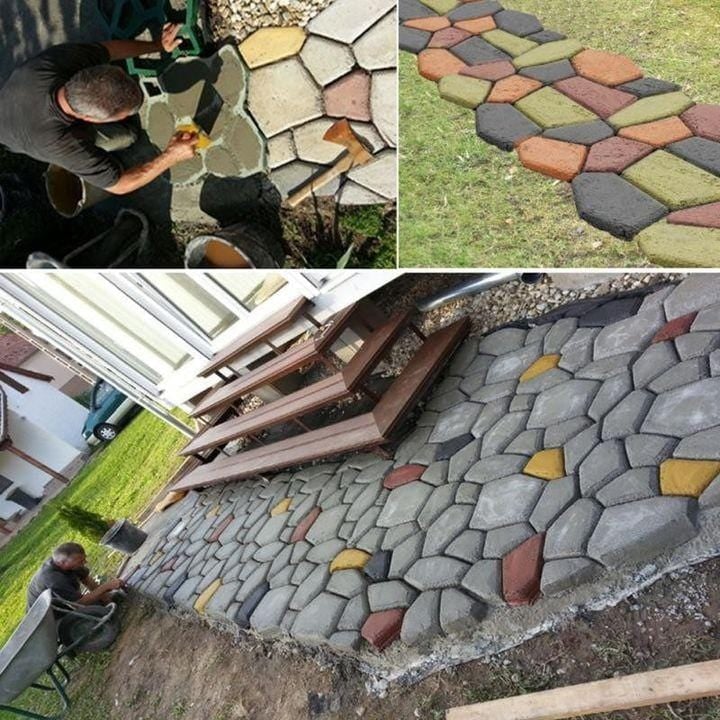 DIY Patio Paving Mold