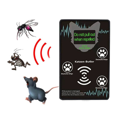 Ultrasonic electronic mouse repeller