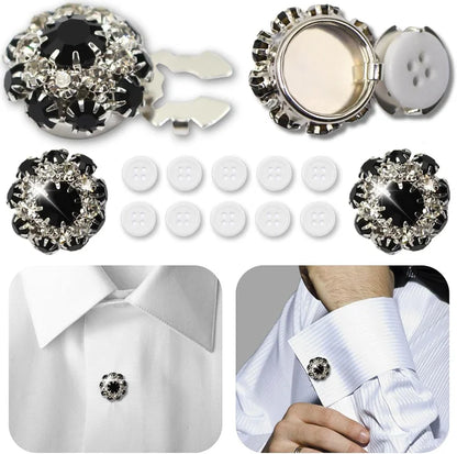 🌸Crystal Diamond Button Sets for Women's Blouse❄️