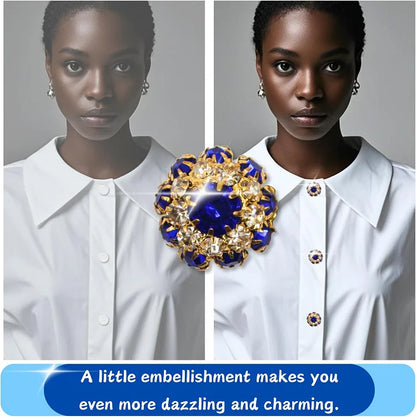 🌸Crystal Diamond Button Sets for Women's Blouse❄️