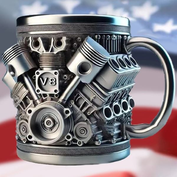 🔥Limited Edition-49% OFF🎁V8 Engine Stainless Steel Mug
