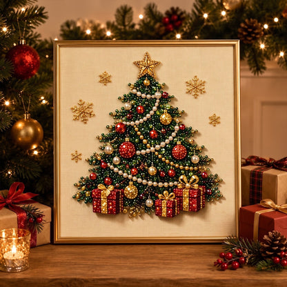 🎄 LAST DAY 49% OFF – Premium 3D Pearl Christmas Diamond Painting Art Kit 🎅⛄️❄️