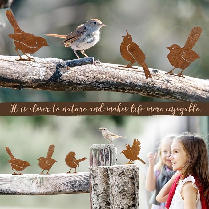 🦩Lifelike Distressed Iron Bird Sculptures — Outdoor Garden Decor