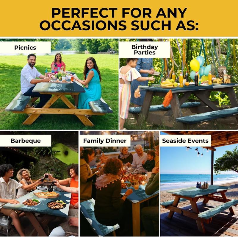 🔥This week's special offer🔥6ft Waterproof Picnic Table Covers
